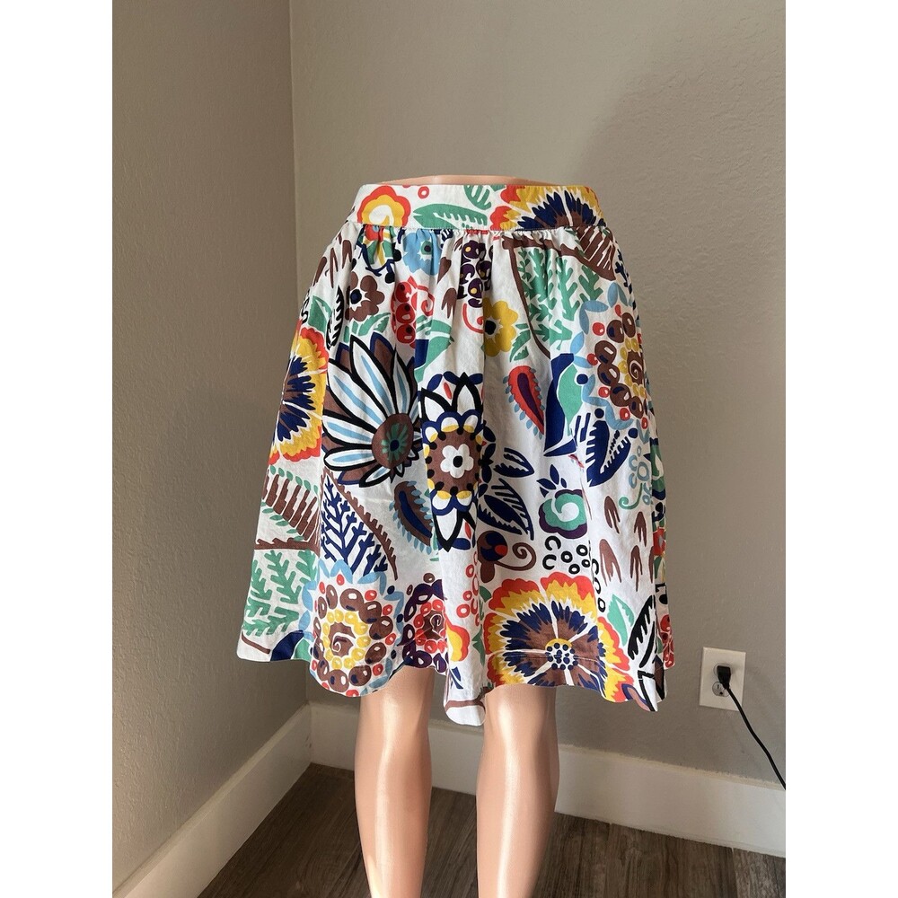 BODEN Women's US 6R Summer Spring Floral multicolor Skirt with Pockets #98